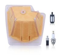 Filtro de Aire para STIHL MS270 MS280 Motosierra, AUMEL Filtro de Aire + Filtro de Combustible + Filtro de Aceite + Bujía Repuestos MS270 C y MS 280 C Kit de Filtros Accesorio