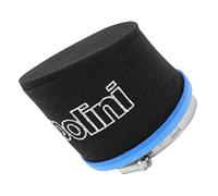 Filtro de aire polini blue air box para piaggio 125 vespa px fijación recta diámetro 55 mm azul-negro (203.0169)