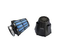 Filtro de aire Polini Caja de Aire Azul 46mm recta negro-azul