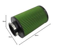 Filtro de aire universal en forma de cono de 76 mm, 89 mm, 101 mm, entrada de aire de alto rendimiento, cono redondo, filtro de aire, limpiador para coches de carreras deportivas, 3 tamaños en uno