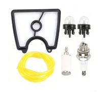 Filtro de aire y juego de línea de aceite 545112101 para soplador de hojas 125B 125BX 125BVX, compatible con para Craftsman 358794810 358794811, incluye cebador, filtro de combustible, manguera de