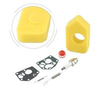 Filtro de aire y membrana de carburador para 450 500 550, repuesto para Air 004216 698369, Diafragm 795083 495770, Primer 694394, para Wolf 2056417, Bosch W9EO, Champion J17LM J19LM, con 2 reguladores