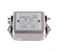 Filtro de alimentación de sección doble modelo 3A1020A CW4L220AT para filtrado mejorado de ruido en sistemas monofásicos (CW4L2-3A-T)