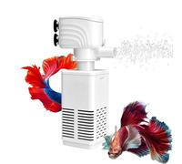 Filtro de alimentación para acuario, ahorra espacio, de bajo ruido, desmontable, filtro de alimentación pequeño para acuarios, para aficionados, cuidadores, profesionales, sala de estar, aula