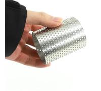 Filtro de alimentos 1 ~ 5 piezas de cartucho de filtro de acero inoxidable 304 personalizado de doble capa tejido perforado procesado tamiz de cocina (O.D52 mm x H71.4 mm, 5 unidades)