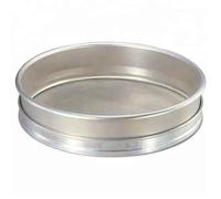 Filtro de alimentos, 1 unidad de diámetro de 40 cm, malla de alambre, tamiz de prueba de laboratorio, micras para harina, tamiz estándar para cocina, tierra y arena (malla 40 de 0,45 mm)