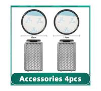 Filtro De Alta Eficiencia For Aspiradora Rowenta Compact Power XXL RO4811EA, RO4823EA, RO4825EA, RO4826EA, RO4853EA, RO4855EA Y RO4859EA.(4pcs)