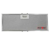 Filtro de aluminio curvo para campana extractora Elica, Turboair 449,5 x 172 x 9 mm