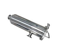 Filtro de ángulo recto de triple abrazadera de 1,5" y 2" - Filtro de cuña sanitario SS304 for colado de mosto, elaboración casera de cerveza y procesamiento de alimentos(100mesh,1 inch)