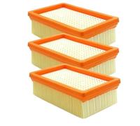 Filtro De Aspiradora Compatible Con KARCHER, Filtro Plisado Plano MV MV4 MV5 MV6 WD4 WD5 WD6, Repuestos For Aspiradoras En Seco Y Húmedo.(3pcs)