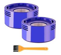 Filtro de aspiradora de repuesto compatible con aspiradora Dyson V7, Dyson V8 Animal, V8 Absolute, SV10, SV11, juego de filtros de repuesto Hepa Post Filter Part No. 965661-01 y 967478-01