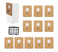 Filtro de aspiradora y bolsas de polvo de repuesto para EUREKA NEC490BL inalámbrico, 12 bolsas de polvo más 1 filtro para una reducción eficaz de alérgenos