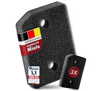 Filtro de base premium apto para Miele T1 9164761 - 3 filtros para secadoras de secadora y bomba de calor - 207 x 157 x 30 mm - Filtro de esponja para Active, EditionEco, Silence, SpeedCare, etc.