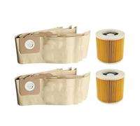 Filtro de bolsa for polvo, compatible con Karcher, MV3, WD3, WD3200, WD3300, A2204, A2656, WD3.500P, SE4001, SE4002. Piezas for aspiradoras.(17pcs)