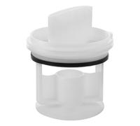 Filtro de bomba de desagüe para lavadora blanco de plástico | Repuesto original para lavadora, evita residuos y atascos, reduce fugas de agua, protege los componentes internos