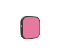 Filtro de buceo con tiras integradas para una instalación segura, compatible con modelos de cámaras subacuáticas Insta360 AcePro y AcePro2 (rosa)
