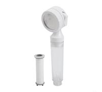 Filtro de cabezal de ducha de viaje diseñado para uso portátil y de hotel, el flujo de agua a presión mejora la ducha eliminando las impurezas del agua (boquilla)