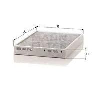 Filtro, aire habitáculo MANN-FILTER CUK 2733