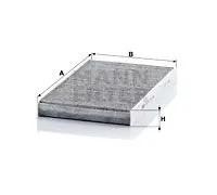 MANN-FILTER Filtro de habitáculo CUK 3241 – Filtro de polen con carbón activado