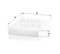 Filtro, aire habitáculo MANN-FILTER CU 27 009