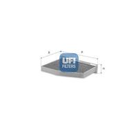 Filtro de cabina Cartucho filtrante 54.376.00 UFI para SEAT AUDI SKODA VW