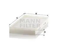 Filtro de cabina Comp. motor centro, bajo la tapa del depósito de agua CU 3540