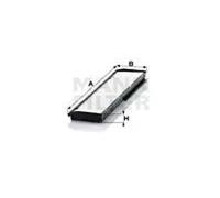 MANN-FILTER CU 3822-2 Filtro de aire de cabina (set de 2) - para Automóviles + Vehículos de transporte