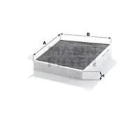 Filtro de cabina Comp. motor, lado acompañante, bajo la tapa depósito agua
