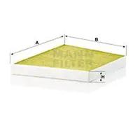 MANN-FILTER FP 3172/1 Filtro de aire de cabina - FreciousPlus Filtro de Polen Biofuncional - Volante a la derecha para Automóviles + Vehículos de transporte