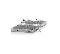 MANN-FILTER CUK 19 004 Filtro de aire de cabina - Filtro de Polen con Carbón activado - para Automóviles + Vehículos de transporte
