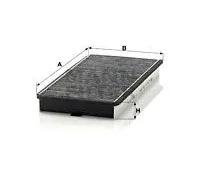 MANN-FILTER CUK 3340 Filtro de aire de cabina - Filtro de Polen con Carbón activado - para Automóviles + Vehículos de transporte