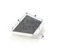 Filtro de cabina Comp. motor, lado acompañante, bajo la tapa depósito agua