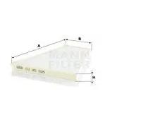 Filtro de cabina Comp. motor, lado acompañante, bajo la tapa depósito agua