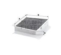 MANN-FILTER CUK 3461/1 Filtro de aire de cabina - Filtro de Polen con Carbón activado - Volante a la derecha para Automóviles + Vehículos de transporte