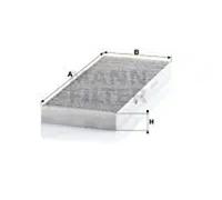 Filtro de cabina Comp. motor lado conductor, bajo la tapa depósito de agua