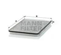 Filtro de cabina Comp. motor lado conductor, bajo la tapa depósito de agua