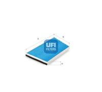 Filtro de cabina con efecto bactericida 34.131.00 UFI para MERCEDES-BENZ CLASE C