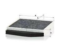 MANN-FILTER CUK 2855/1 Filtro de aire de cabina - Filtro de Polen con Carbón activado - Volante a la derecha para Automóviles + Vehículos de transporte