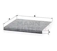 MANN-FILTER CUK 29 001 Filtro de aire de cabina - Filtro de Polen con Carbón activado - para Automóviles + Vehículos de transporte