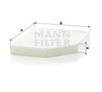 Filtro de cabina debajo de la guantera Filtro de partículas CU 2450 MANN-FILTER