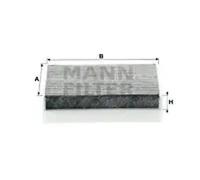 Filtro de cabina detrás de la guantera Filtro de carbón activado CUK 1611