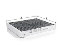 Filtro, aire habitáculo MANN-FILTER CUK 24 003