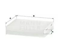 Filtro de cabina detrás de la guantera Filtro de partículas CU 17 001