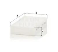 Filtro de cabina detrás de la guantera Filtro de partículas CU 1721-2 para BMW