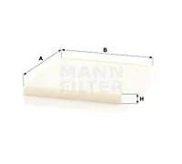 Filtro de cabina detrás de la guantera Filtro de partículas CU 24 008