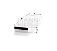 Filtro de cabina detrás de la guantera Filtro de partículas CU 3023-2 para AUDI