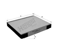 Filtro de cabina Filtro antipolen E3985LI HENGST FILTER para HYUNDAI ELANTRA III