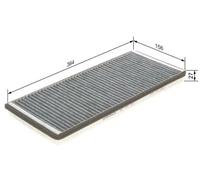 BOSCH Filtro, aire habitÃ¡culo para VOLKSWAGEN: LT & MERCEDES-BENZ: Sprinter (Ref: 1 987 432 343)