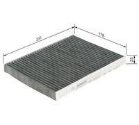 Filtro de cabina Filtro de carbón activado 1 987 432 377 BOSCH para FIAT LANCIA