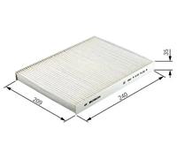 Filtro de cabina Filtro de carbón activado 1 987 432 409 BOSCH para FORD S-MAX